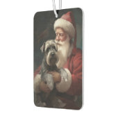 Schnauzer met Sinterklaas Festive Kerstmis Luchtverfrisser (Links)