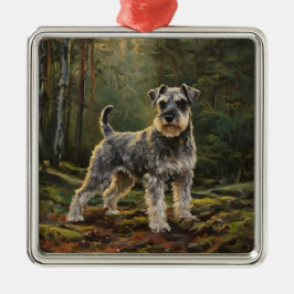 Schnauzer  metalen ornament