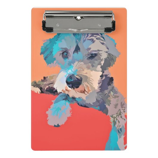 Schnauzer Mini Clipboard Klembord (Voorkant)