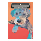Schnauzer Mini Clipboard Mini Klembord (Voorkant)