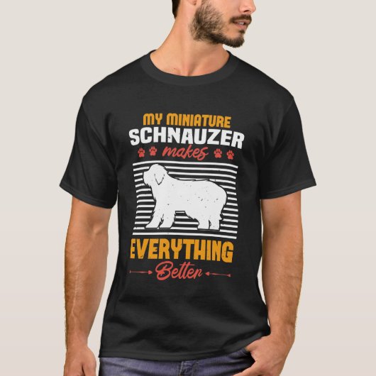 Schnauzer - Miniature Schnauzer T-shirt (Voorkant)