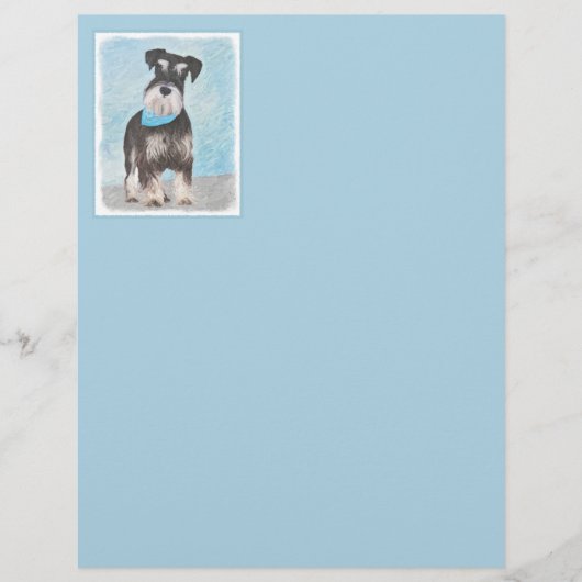 Schnauzer (miniatuur) schilderen - Stomme originel (Voorkant)