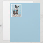 Schnauzer (miniatuur) schilderen - Stomme originel (Voorkant / Achterkant)