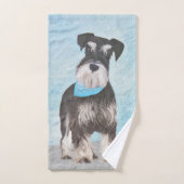 Schnauzer (miniatuur) schilderen - Stomme originel Bad Handdoek (Handdoek)