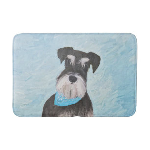 Schnauzer (miniatuur) schilderen - Stomme originel Badmat