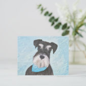 Schnauzer (miniatuur) schilderen - Stomme originel Briefkaart (Staand voorkant)