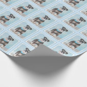 Schnauzer (miniatuur) schilderen - Stomme originel Cadeaupapier (Hoek)