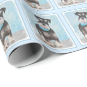 Schnauzer (miniatuur) schilderen - Stomme originel Cadeaupapier (Rol Hoek)