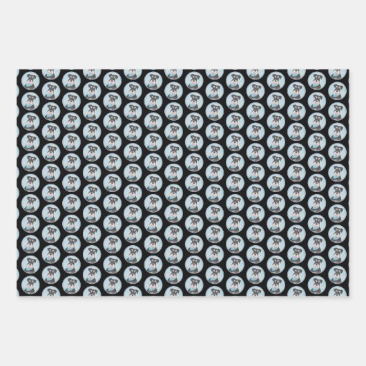 Schnauzer (miniatuur) schilderen - Stomme originel Inpakpapier Vel (Voorkant 3)