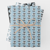 Schnauzer (miniatuur) schilderen - Stomme originel Inpakpapier Vel (In situ)