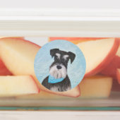 Schnauzer (miniatuur) schilderen - Stomme originel Labels (Aangebracht)