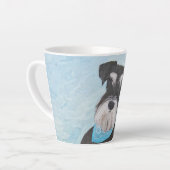 Schnauzer (miniatuur) schilderen - Stomme originel Latte Mok (Linkerhoek)