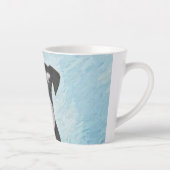 Schnauzer (miniatuur) schilderen - Stomme originel Latte Mok (Rechts)