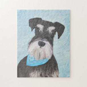 Schnauzer (miniatuur) schilderen - Stomme originel Legpuzzel