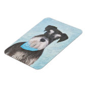 Schnauzer (miniatuur) schilderen - Stomme originel Magneet (Linkerzijde)