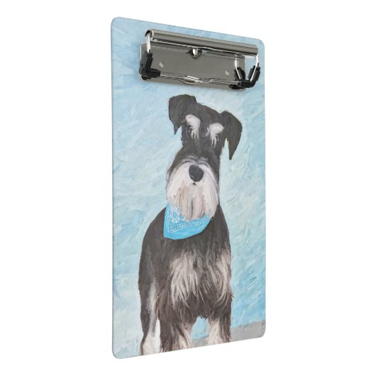 Schnauzer (miniatuur) schilderen - Stomme originel Mini Klembord (Schuin)