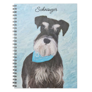 Schnauzer (miniatuur) schilderen - Stomme originel Notitieboek