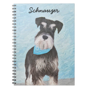 Schnauzer (miniatuur) schilderen - Stomme originel Notitieboek