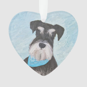 Schnauzer (miniatuur) schilderen - Stomme originel Ornament