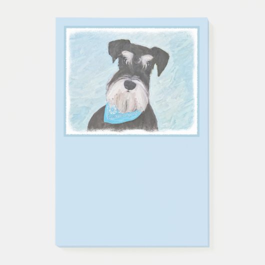 Schnauzer (miniatuur) schilderen - Stomme originel Post-it® Notes (Voorkant)