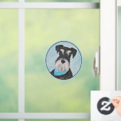 Schnauzer (miniatuur) schilderen - Stomme originel Raamsticker (Huis)
