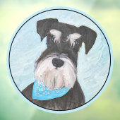 Schnauzer (miniatuur) schilderen - Stomme originel Raamsticker (Vel 3)