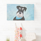Schnauzer (miniatuur) schilderen - Stomme originel Spandoek (Insitu)