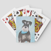 Schnauzer (miniatuur) schilderen - Stomme originel Speelkaarten (Achterkant)