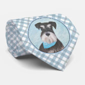 Schnauzer (miniatuur) schilderen - Stomme originel Stropdas (Opgerold)