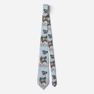 Schnauzer (miniatuur) schilderen - Stomme originel Stropdas