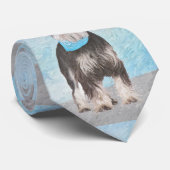 Schnauzer (miniatuur) schilderen - Stomme originel Stropdas (Opgerold)