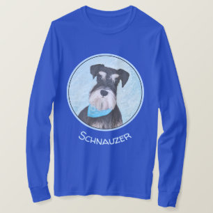 Schnauzer (miniatuur) schilderen - Stomme originel T-shirt