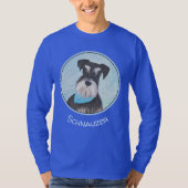 Schnauzer (miniatuur) schilderen - Stomme originel T-shirt (Voorkant)