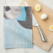 Schnauzer (miniatuur) schilderen - Stomme originel Theedoek (Quarter Fold)