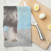 Schnauzer (miniatuur) schilderen - Stomme originel Theedoek (Quarter Fold)
