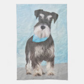 Schnauzer (miniatuur) schilderen - Stomme originel Theedoek (Verticaal)