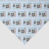 Schnauzer (miniatuur) schilderen - Stomme originel Tissuepapier (Detail)