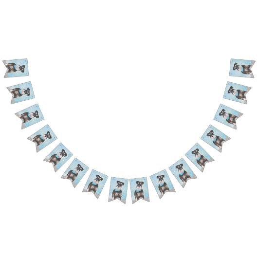 Schnauzer (miniatuur) schilderen - Stomme originel Vlaggetjes (Alle)