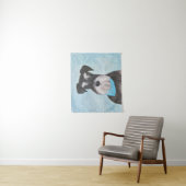 Schnauzer (miniatuur) schilderen - Stomme originel Wandkleed (In situ)