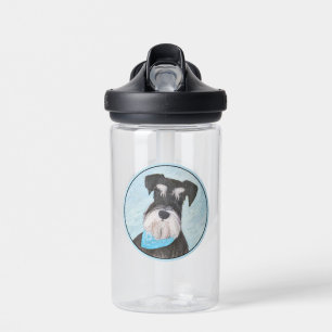 Schnauzer (miniatuur) schilderen - Stomme originel Waterfles
