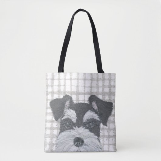 Schnauzer, Modern Tote Bag (Voorkant)