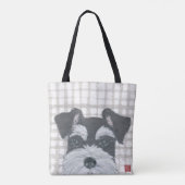 Schnauzer, Modern Tote Bag (Achterkant)
