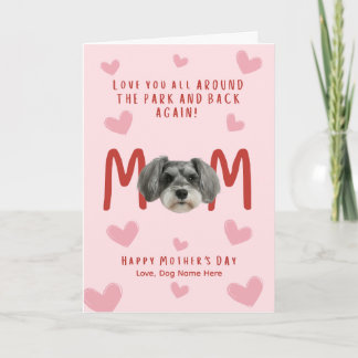 Schnauzer Moederdag kaart