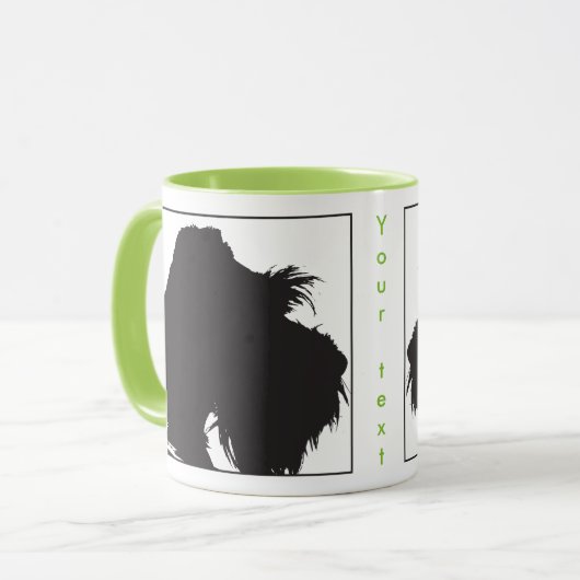Schnauzer Mok (Voorkant links)