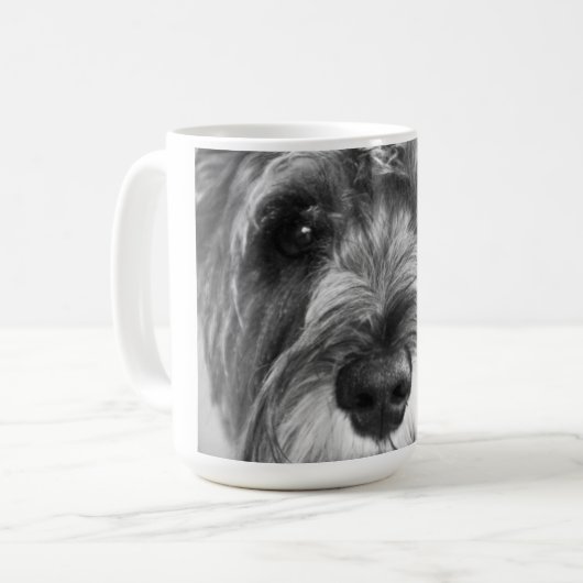 Schnauzer-Mok Koffiemok (Voorkant links)