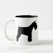 Schnauzer-Mok Tweekleurige Koffiemok (Links)