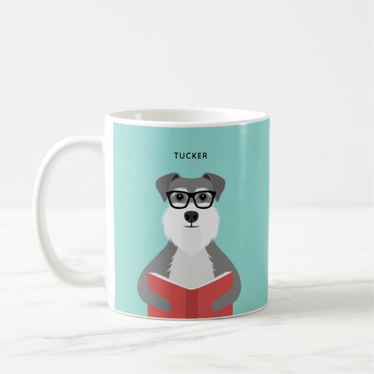 Schnauzer-Mokken Koffiemok (Links)