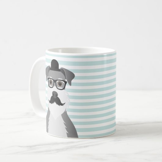 Schnauzer-Mokken Koffiemok (Voorkant links)