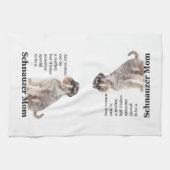 Schnauzer Mom Keukendoek Theedoek (Horizontaal)
