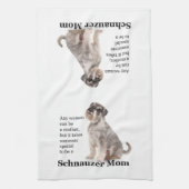 Schnauzer Mom Keukendoek Theedoek (Verticaal)